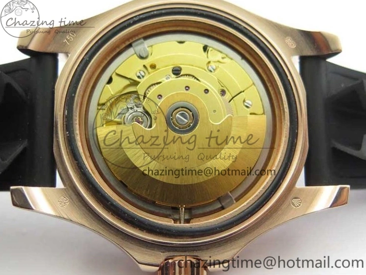 MiroTime 0308 Yacht-Master 116655 RG Wrapped D1F 1:1 Best Edition Black Ceramic Bezel 904L Steel on Oysterflex Rubber Strap A Fashionable 3060